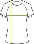 teamGOAL 23 Jersey Dames Maattabel